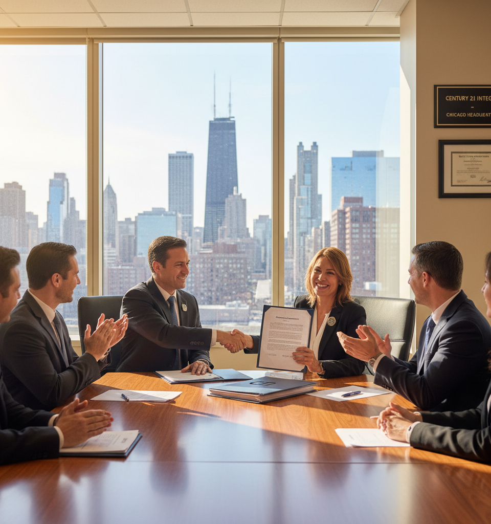 Century 21 Integra Fortifies Chicago Footprint with Strategic Multi-Office Acquisition — AI-generated illustration
