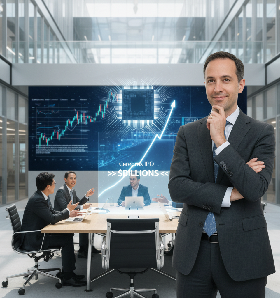 Cerebras IPO Delivers Billions for Benchmark, Overcoming Initial VC Hesitations — AI-generated illustration