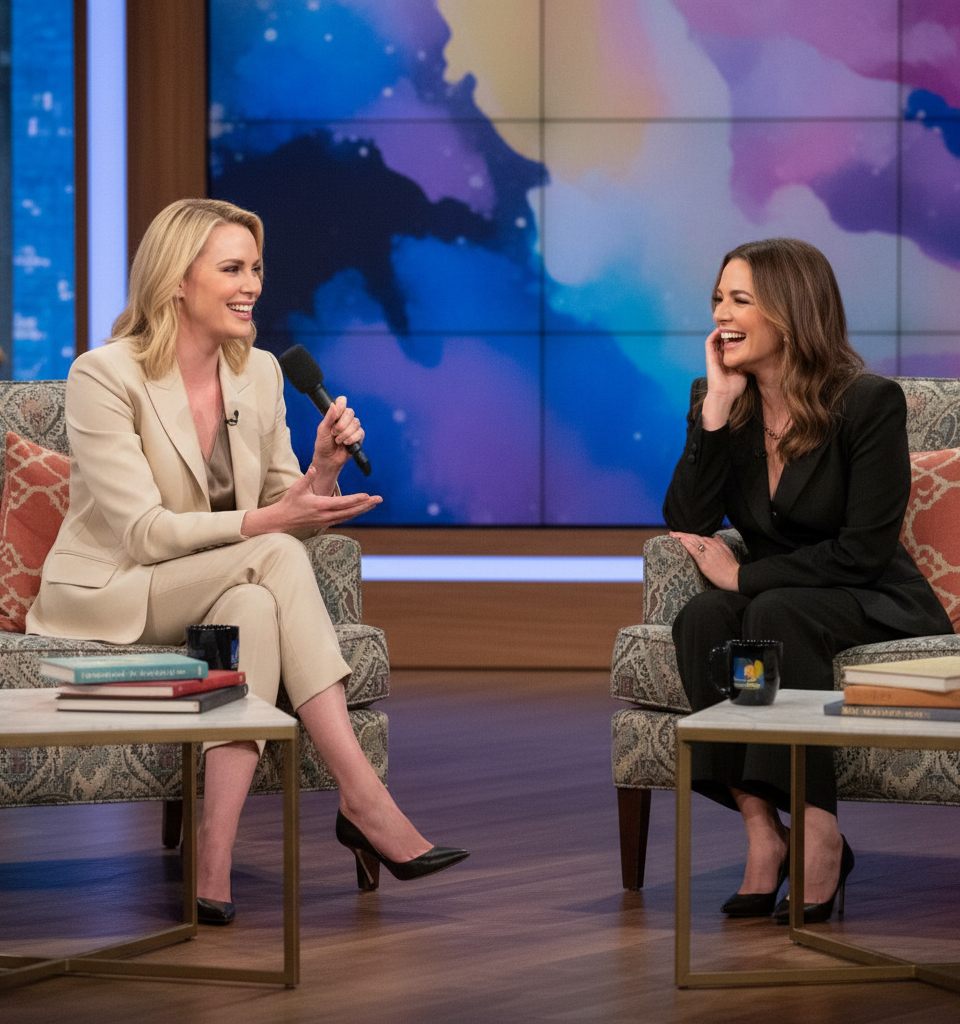 Charlize Theron's Candid Revelation on Dating Post-Motherhood: 'Can Never Live With Somebody Again' — AI-generated illustration