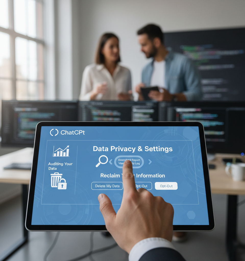ChatGPT Data Privacy: Auditing and Reclaiming Your Personal Information — AI-generated illustration