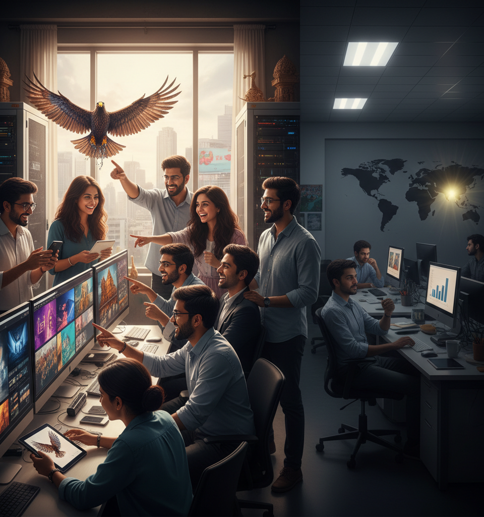 ChatGPT Image Generation Soars in India, While Global Adoption Lags — AI-generated illustration