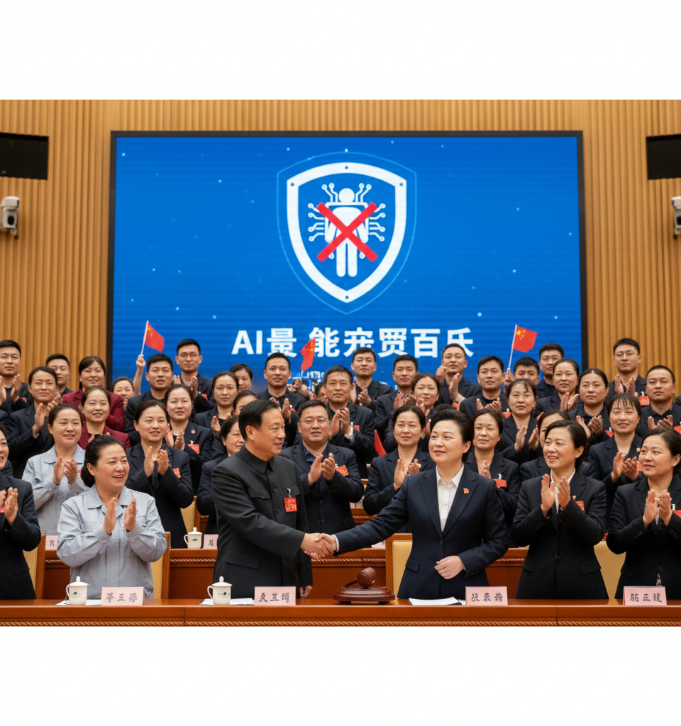 China Declares AI-Driven Layoffs Unlawful, Setting Global Precedent for Worker Protection — AI-generated illustration