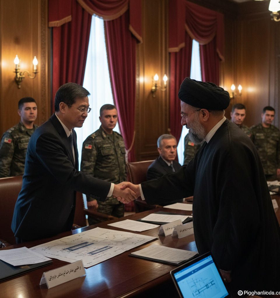 China-Iran Arms Nexus: Tracing Decades of Evolving Military and Dual-Use Transfers Amid US Scrutiny — AI-generated illustration