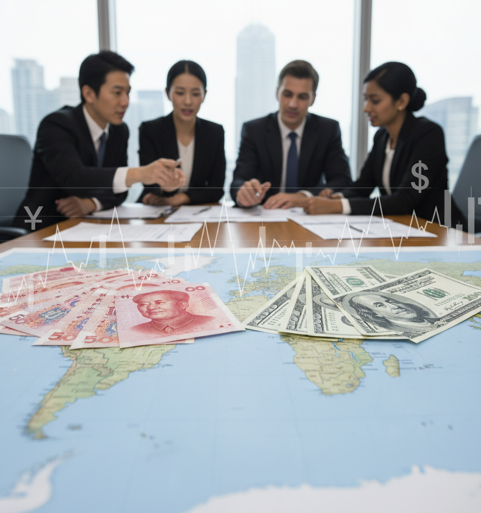China's De-Dollarization Strategy: Beyond Renminbi Supremacy — AI-generated illustration