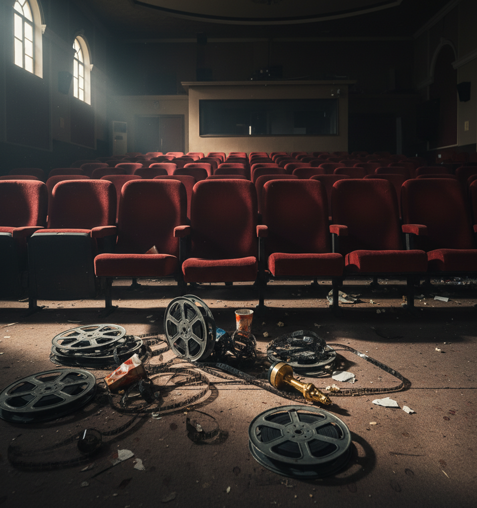China's Fading Box Office Dominance: Hollywood's Kingmaker No More — AI-generated illustration