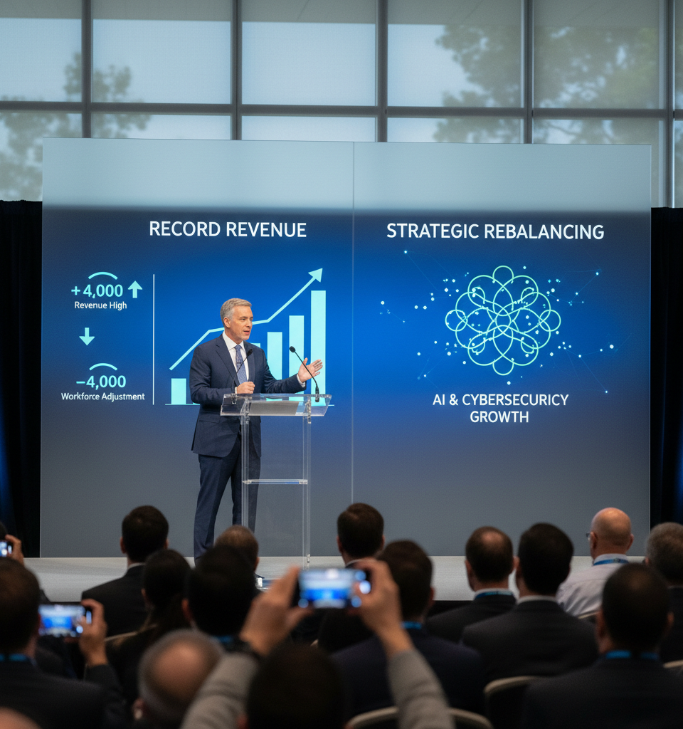 Cisco Records Revenue High While Announcing 4,000 Layoffs: A Strategic Rebalancing Amidst Growth — AI-generated illustration