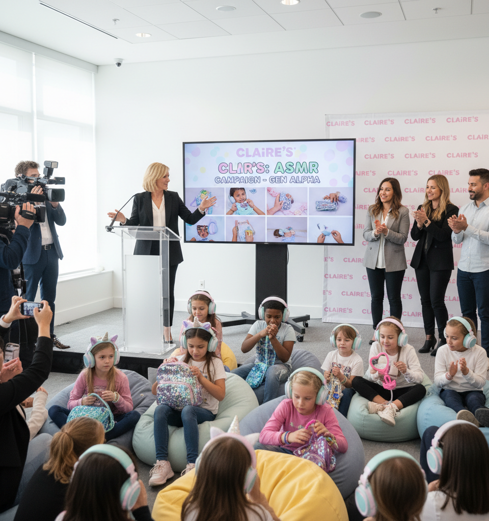 Claire's Unveils Gen Alpha-Focused ASMR Campaign to Spark Next Chapter Growth — AI-generated illustration