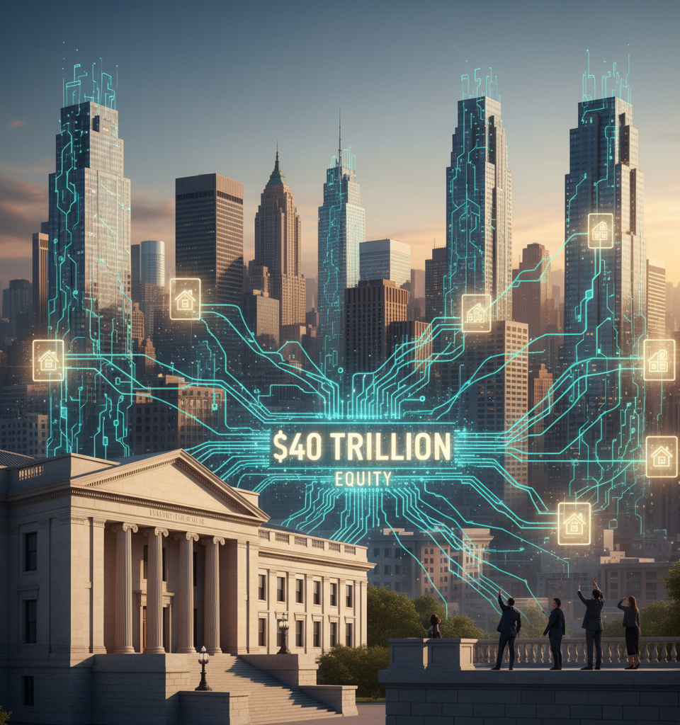 Clarity Act Poised to Unlock $40 Trillion in Real Estate Equity Through Tokenization — AI-generated illustration