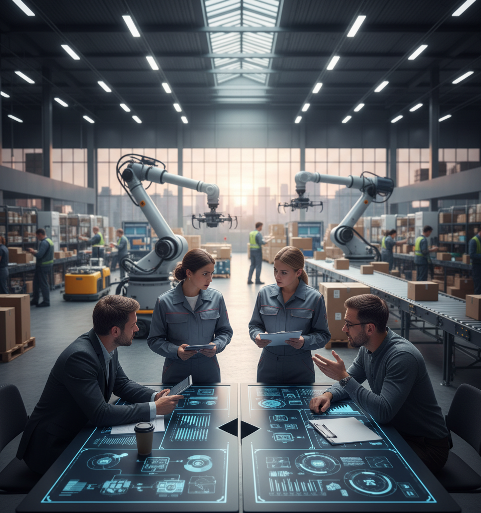 Closing the AI Chasm: Retailers Grapple with Operational Integration Amidst Tech Race — AI-generated illustration
