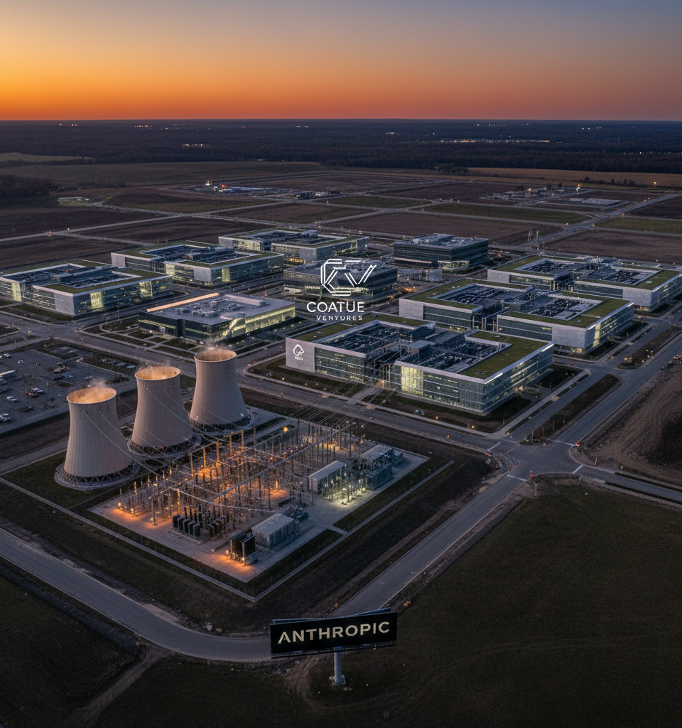 Coatue Ventures Eyes Massive Land Acquisition for AI Data Centers Amidst Anthropic Speculation — AI-generated illustration