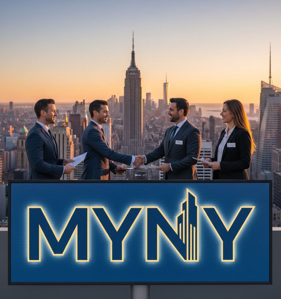Coldwell Banker NYC Affiliate Splits, Rebrands as MYNY, Signaling Major Shift in Real Estate Landscape — AI-generated illustration