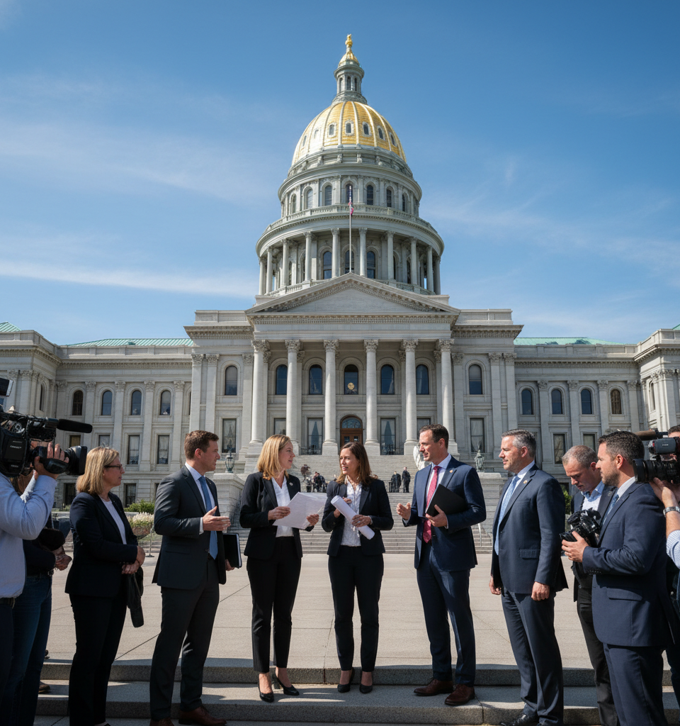 Colorado Lawmakers Address Affordable Housing Shortfall, Revamp Prop 123 Targets — AI-generated illustration