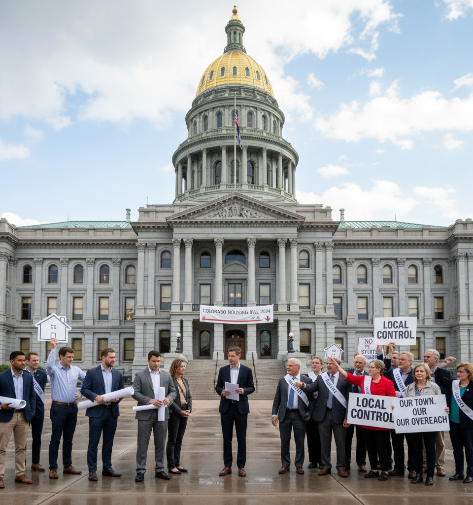 Colorado's Ambitious Housing Reform Stalls: Zoning Preemption Efforts Confront Local Autonomy — AI-generated illustration