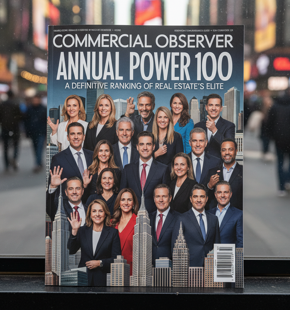Commercial Observer Unveils Annual Power 100: A Definitive Ranking of Real Estate's Elite — AI-generated illustration