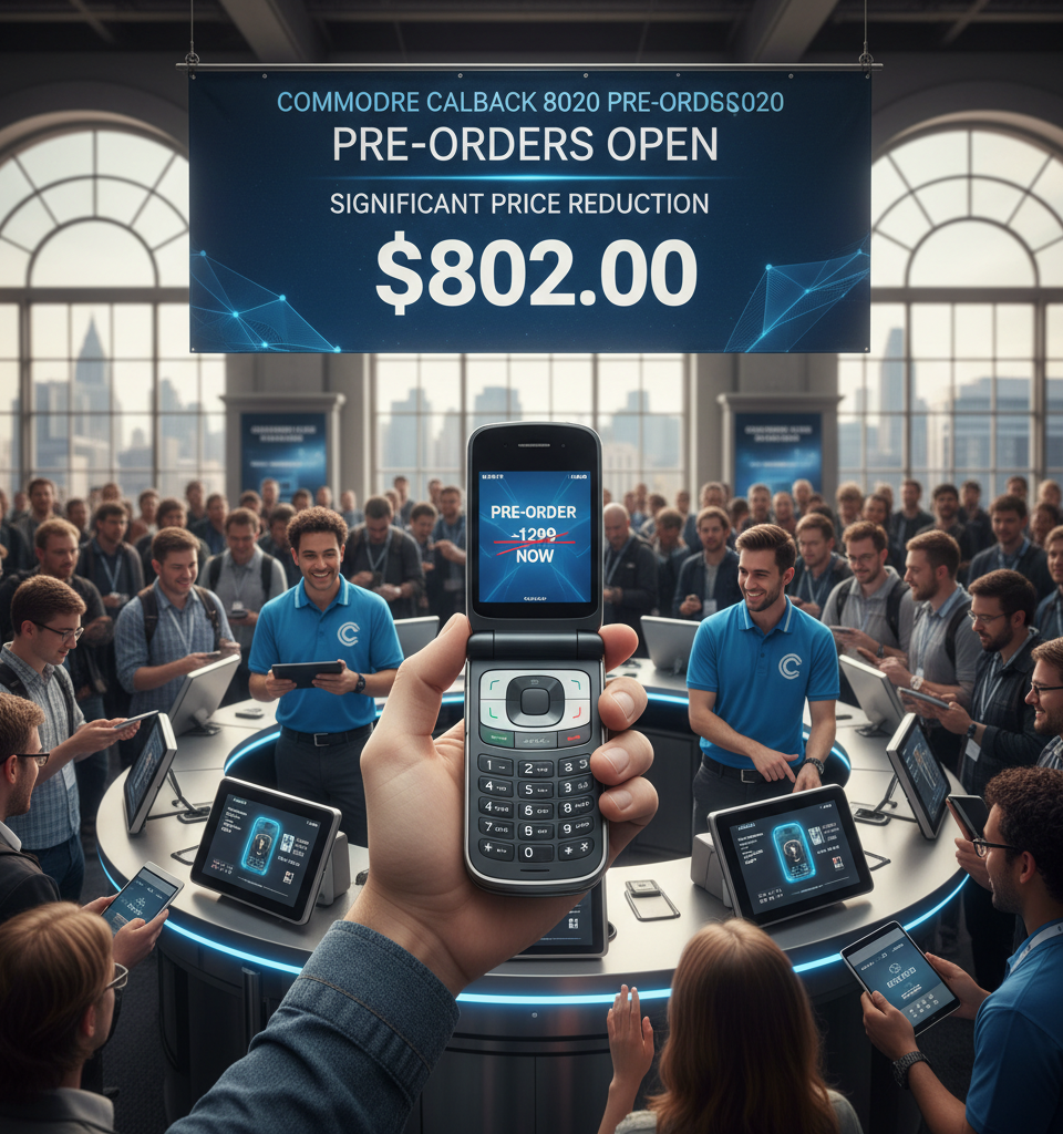 Commodore Callback 8020 Pre-Orders Open with Significant Price Reduction — AI-generated illustration