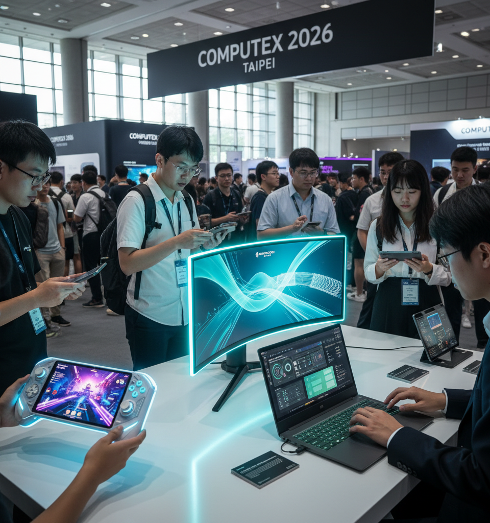 Computex 2026: Handhelds to Monitors – A "Glow-Up" for Key Tech Categories — AI-generated illustration