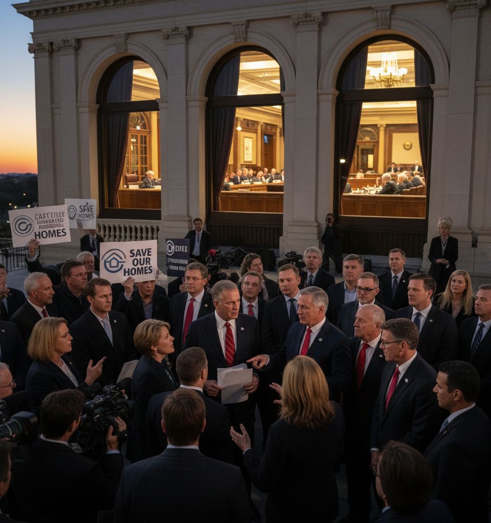 Congress Grapples with Mortgage Reform: Industry Tensions Rise Over Housing Bill — AI-generated illustration