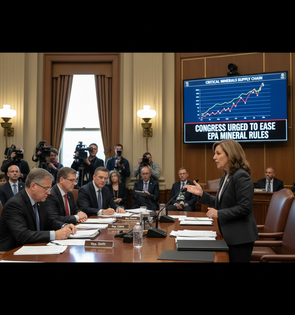 Congress Pressured to Ease EPA Mineral Rules Amid Supply Chain Concerns — AI-generated illustration