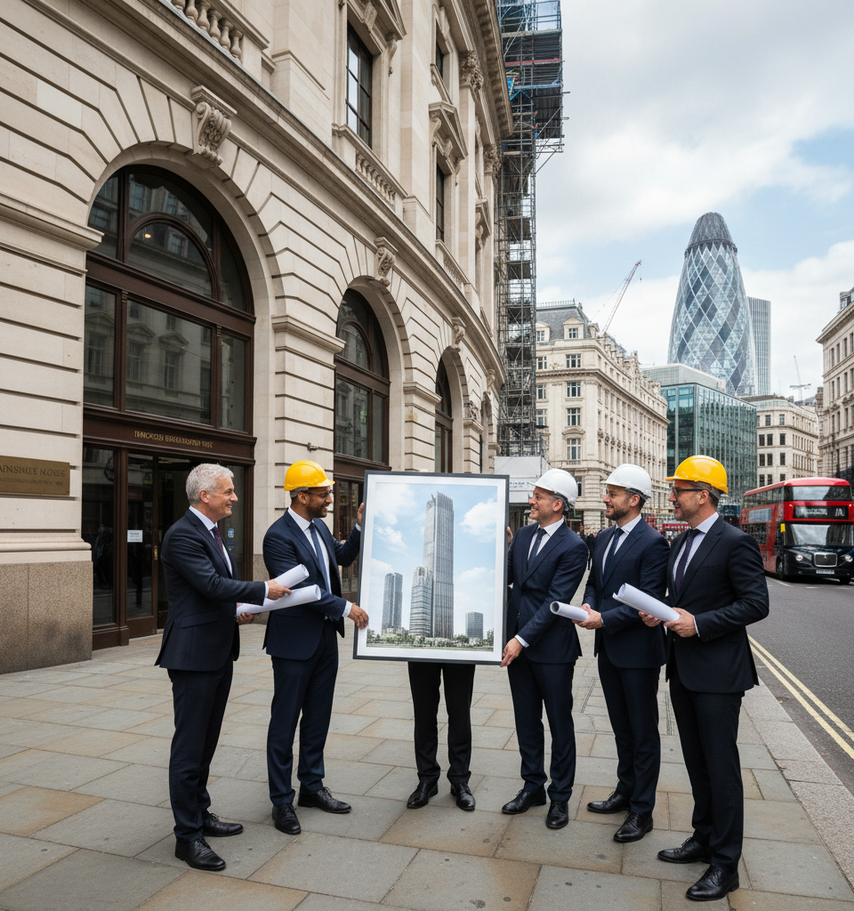 Consortium to Redevelop £70M City of London Office Building — AI-generated illustration