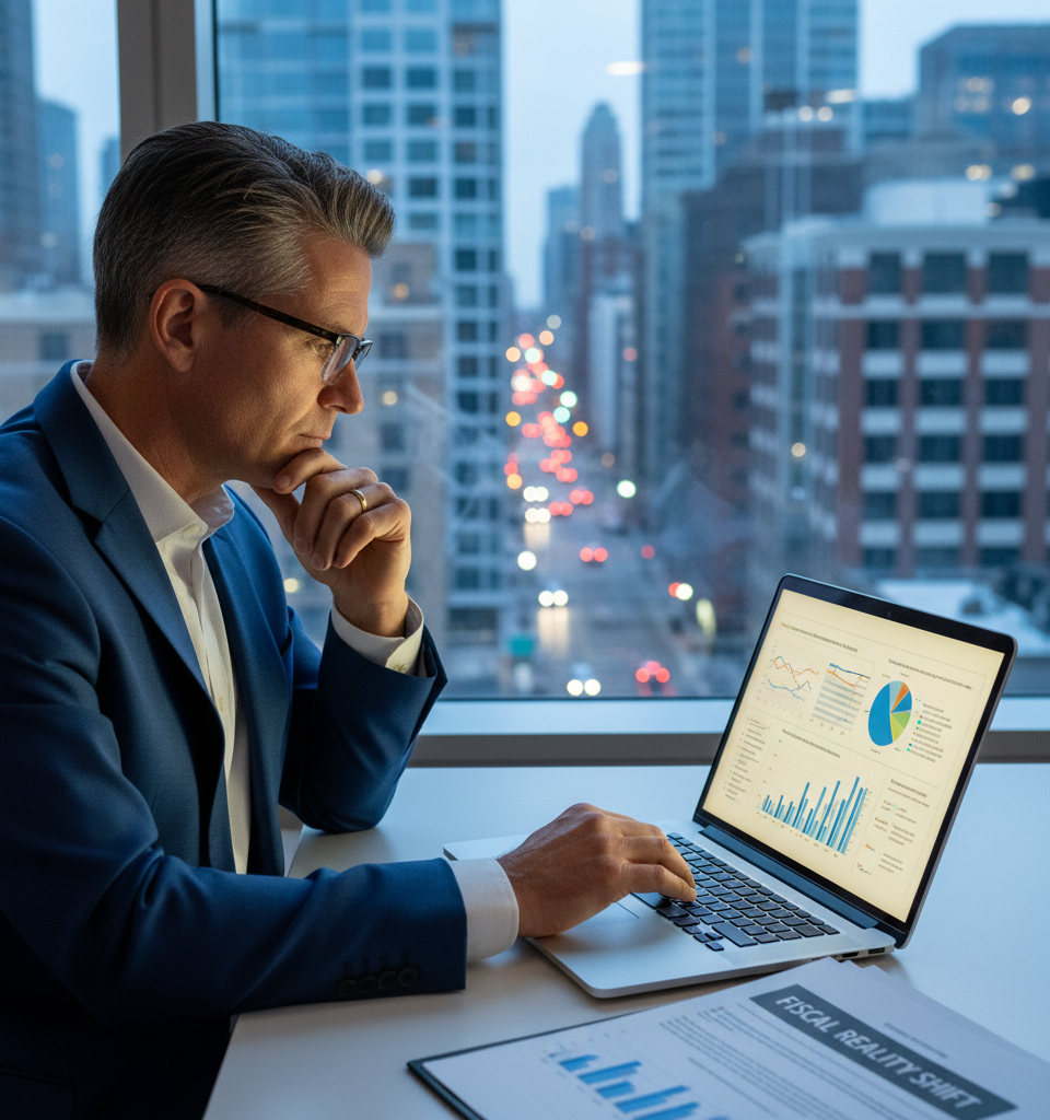 Consumer Confidence Dips: Recession Signals Amid Shifting Fiscal Realities — AI-generated illustration