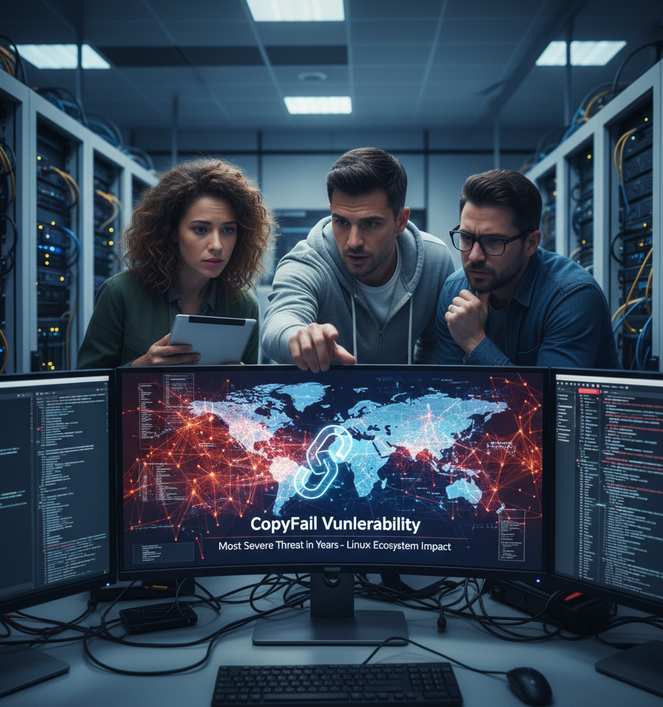 CopyFail Vulnerability: Linux Ecosystem Grapples with 'Most Severe Threat in Years' — AI-generated illustration