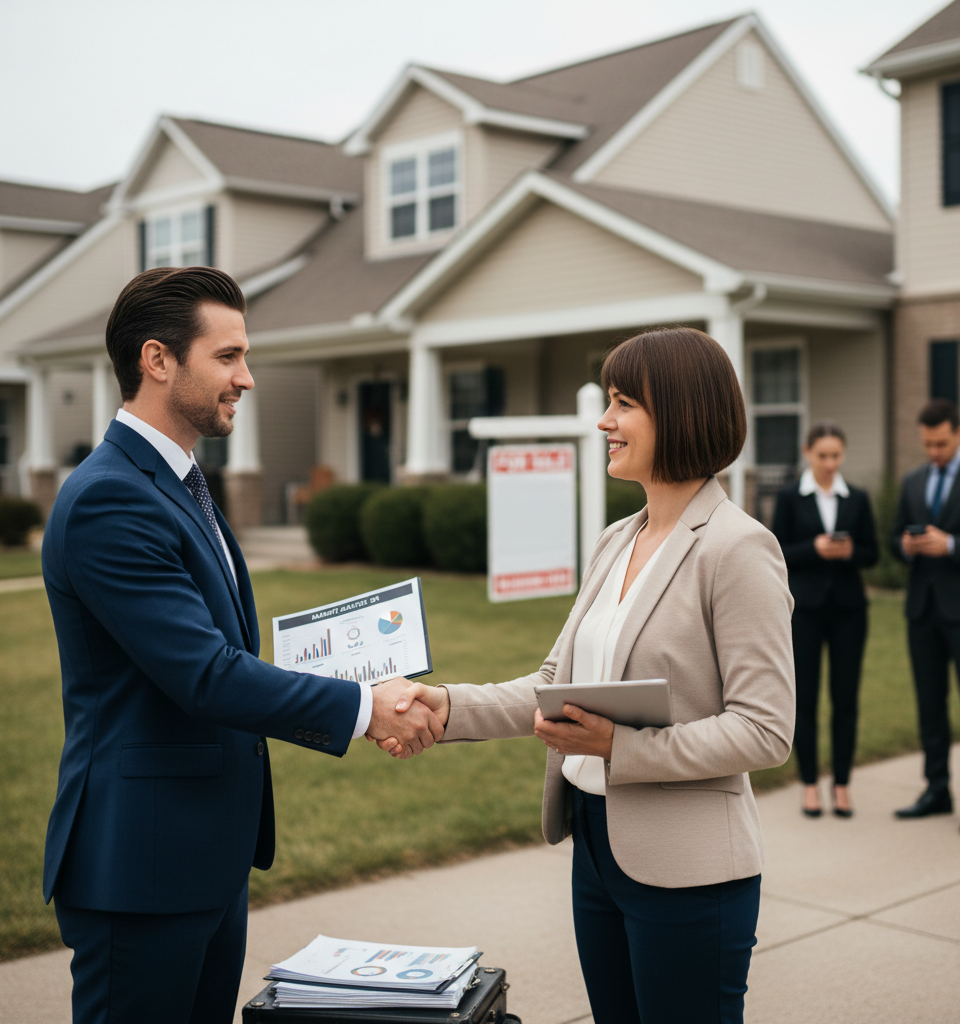 Corporate Landlords Skirt Real Estate Ban, Intensifying Competition with Individual Investors — AI-generated illustration
