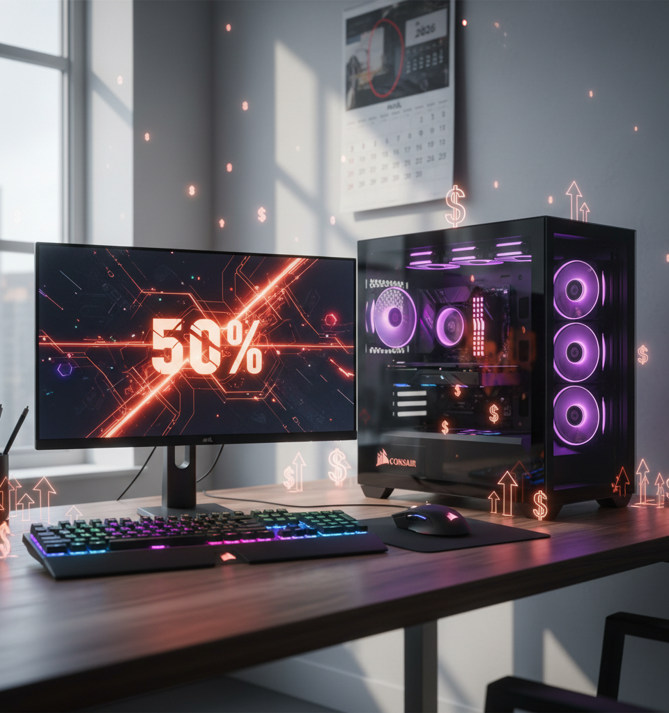 Corsair Unleashes Up To 50% Savings on Gaming Gear & PC Components for April 2026 — AI-generated illustration