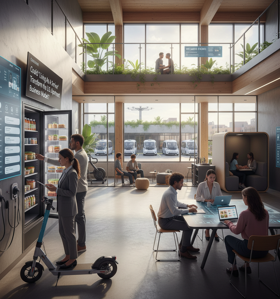 Could 'Living As A Service' Transform the U.S. Apartment Business Model? — AI-generated illustration