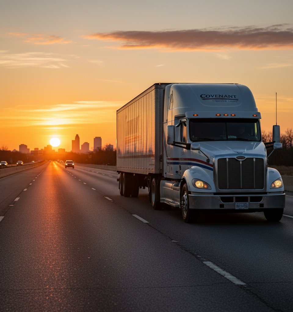 Covenant Logistics Rebounds as March Strength Follows Challenging Q1 Earnings — AI-generated illustration