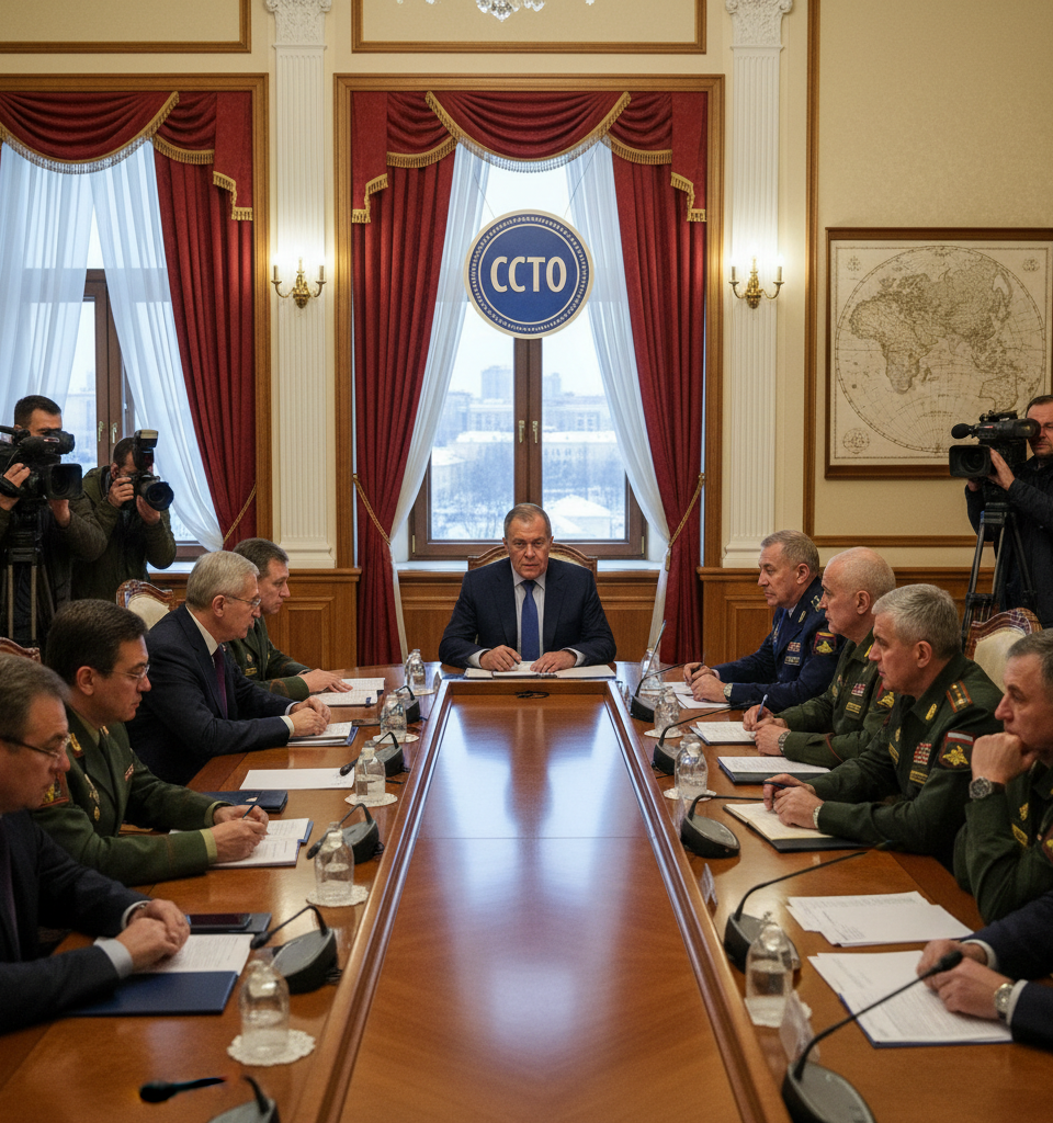 CSTO Under Scrutiny: Russia Convenes High-Level Meeting Amid Mounting Alliance Tensions — AI-generated illustration