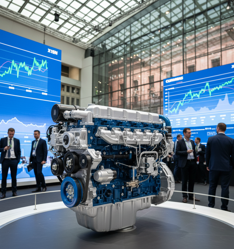 Cummins Introduces X15N Natural Gas Engine to European Market — AI-generated illustration
