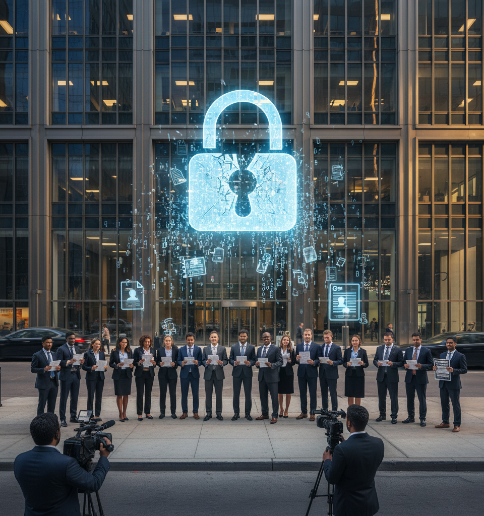 Cushman & Wakefield Faces Class-Action Lawsuit Post-Cyberattack: Data Security Under Scrutiny — AI-generated illustration