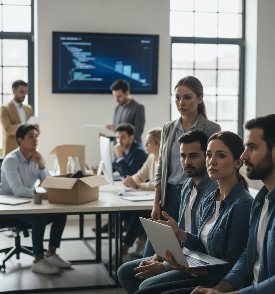 Cybersecurity Talent Crisis Deepens: Nearly Half of Professionals Eyeing Exit — AI-generated illustration