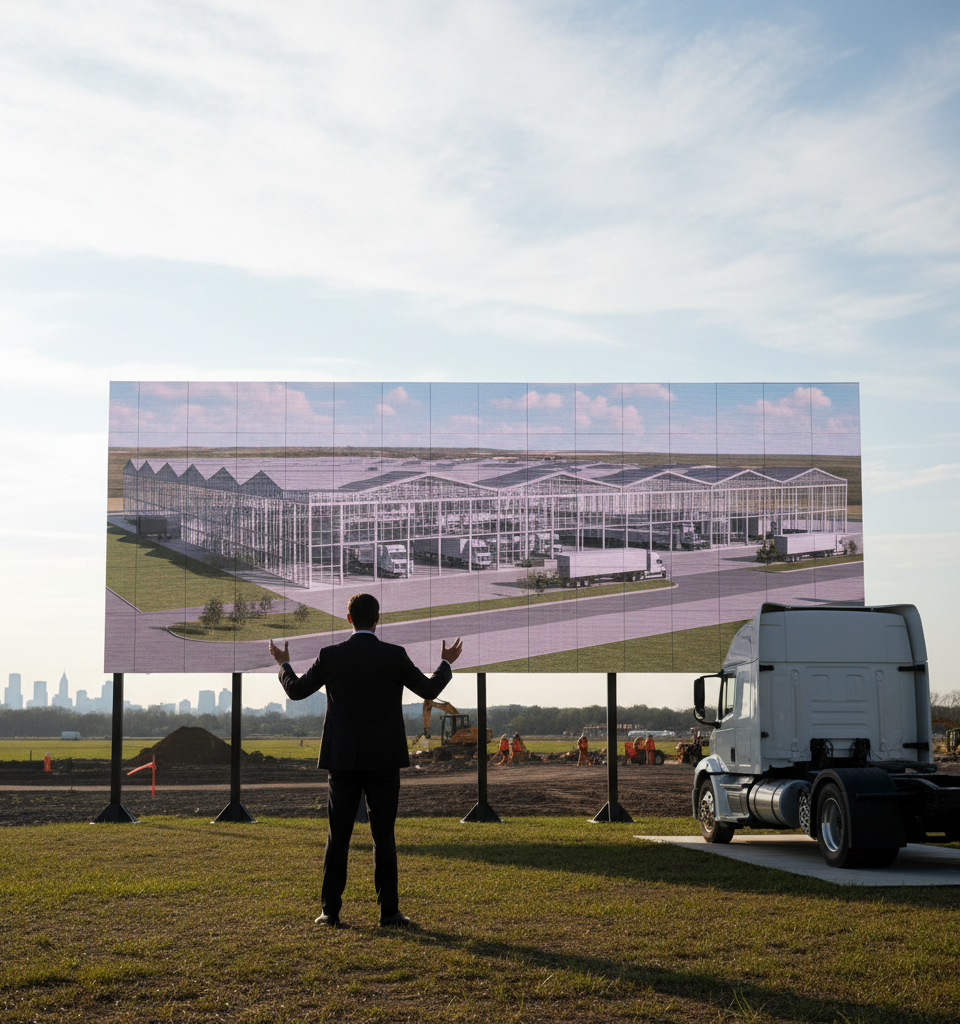 Daimler Truck to Establish Largest U.S. Manufacturing Plant in Major Expansion — AI-generated illustration