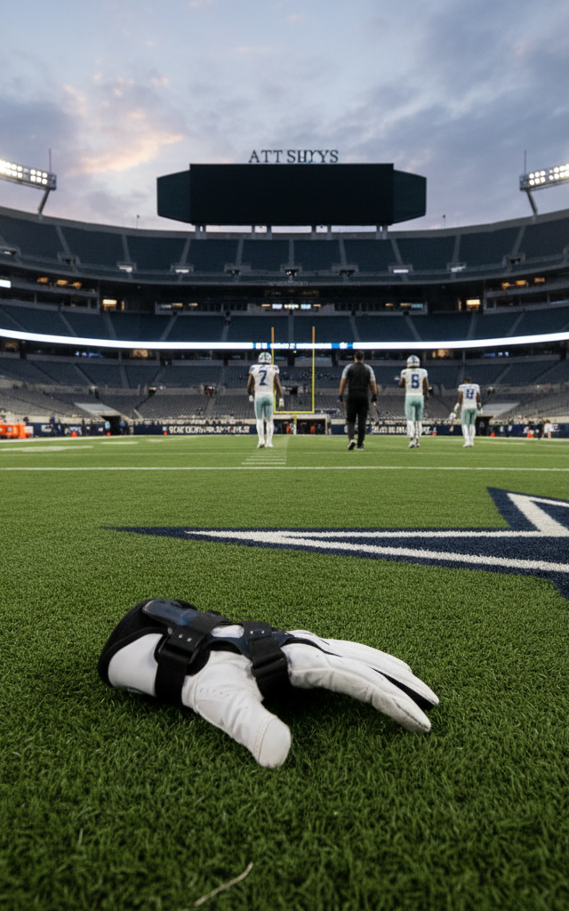 Dallas Cowboys' Tyler Smith to Undergo Thumb Surgery, Placed on Injured Reserve — AI-generated illustration