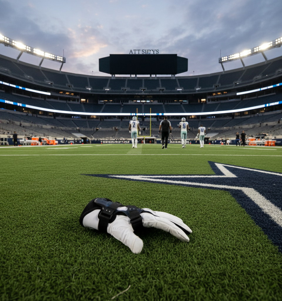 Dallas Cowboys' Tyler Smith to Undergo Thumb Surgery, Placed on Injured Reserve — AI-generated illustration