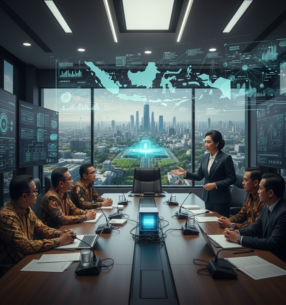 Danantara CIO: Indonesia can anchor the AI and energy economy—if governance keeps pace — AI-generated illustration