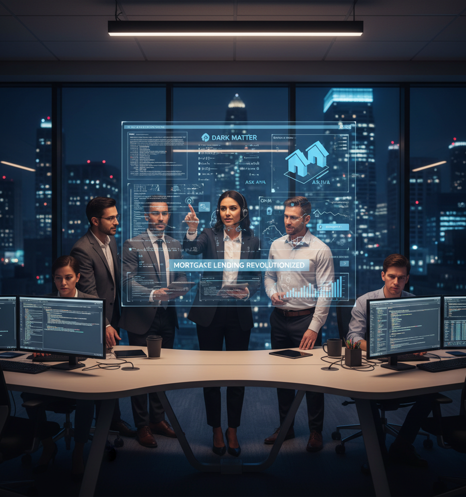 Dark Matter's Ask Aiva Revolutionizes Mortgage Lending with AI-Powered Data Query — AI-generated illustration
