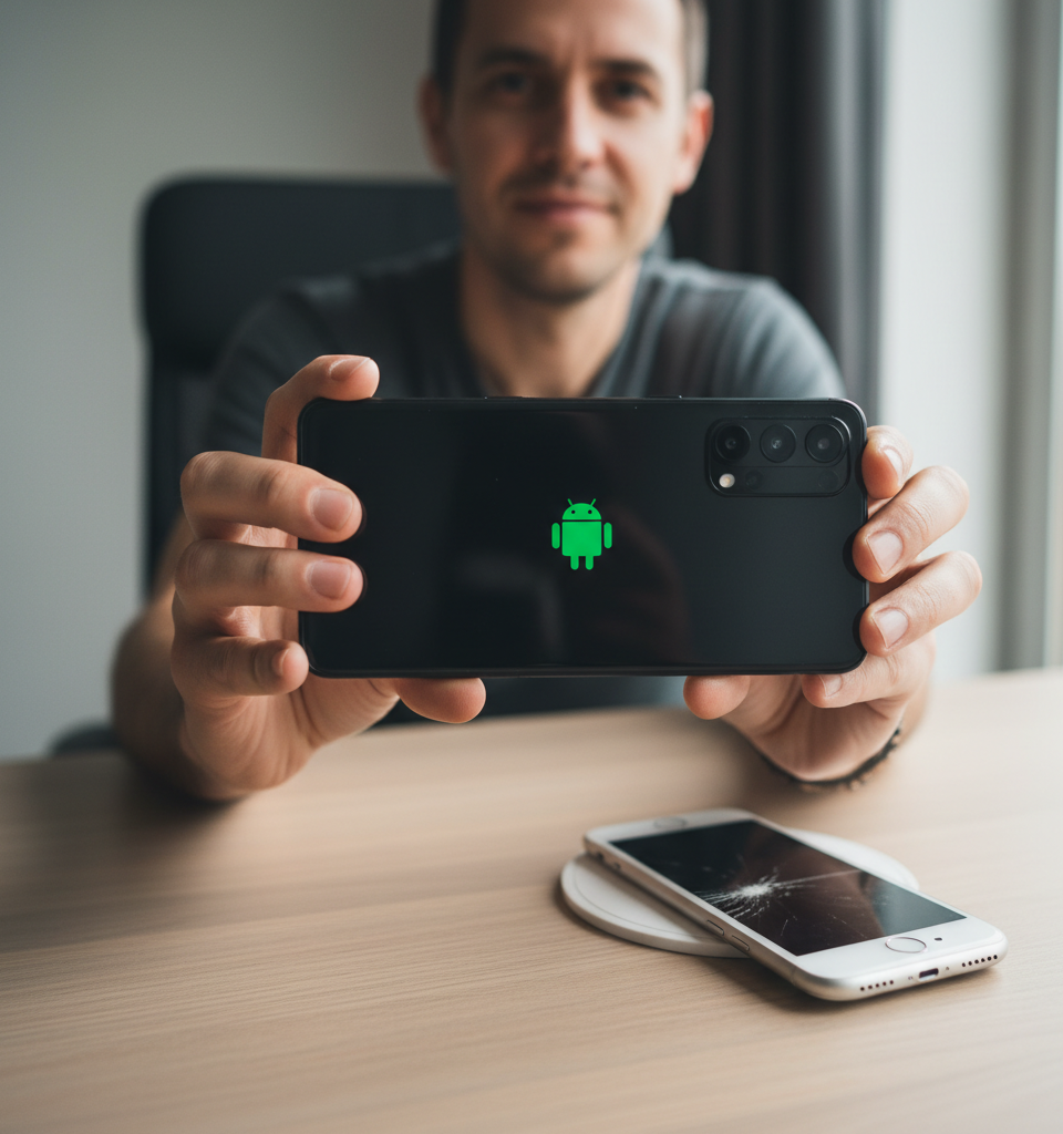 Decade-Long iPhone Loyalty Shattered: A User's Definitive Leap to Android — AI-generated illustration