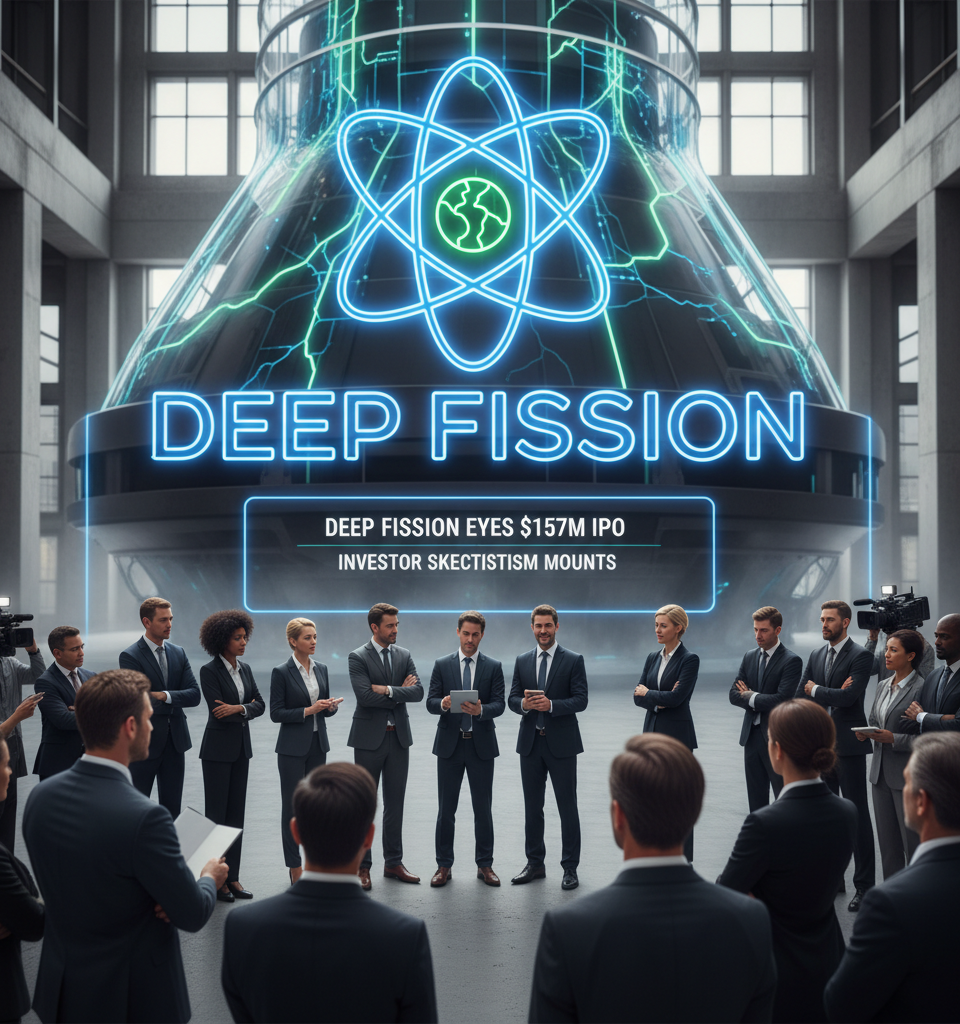 Deep Fission Eyes $157M IPO Amid Investor Skepticism — AI-generated illustration