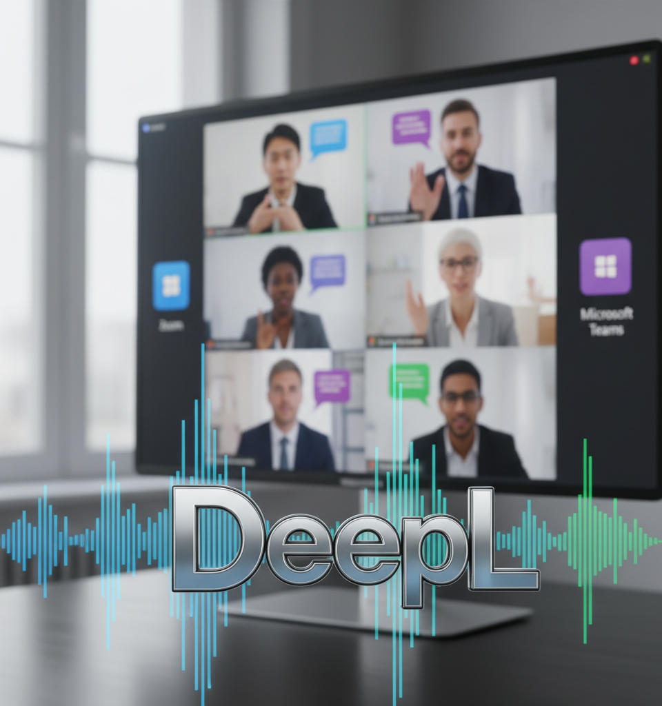 DeepL Unveils Voice Translation Ambitions, Eyeing Real-Time Integration with Zoom and Teams — AI-generated illustration