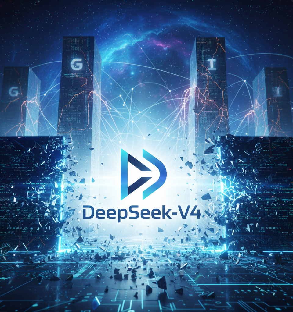 DeepSeek-V4 Shatters AI Cost Barriers with Near-SOTA Performance, Threatening Industry Giants — AI-generated illustration