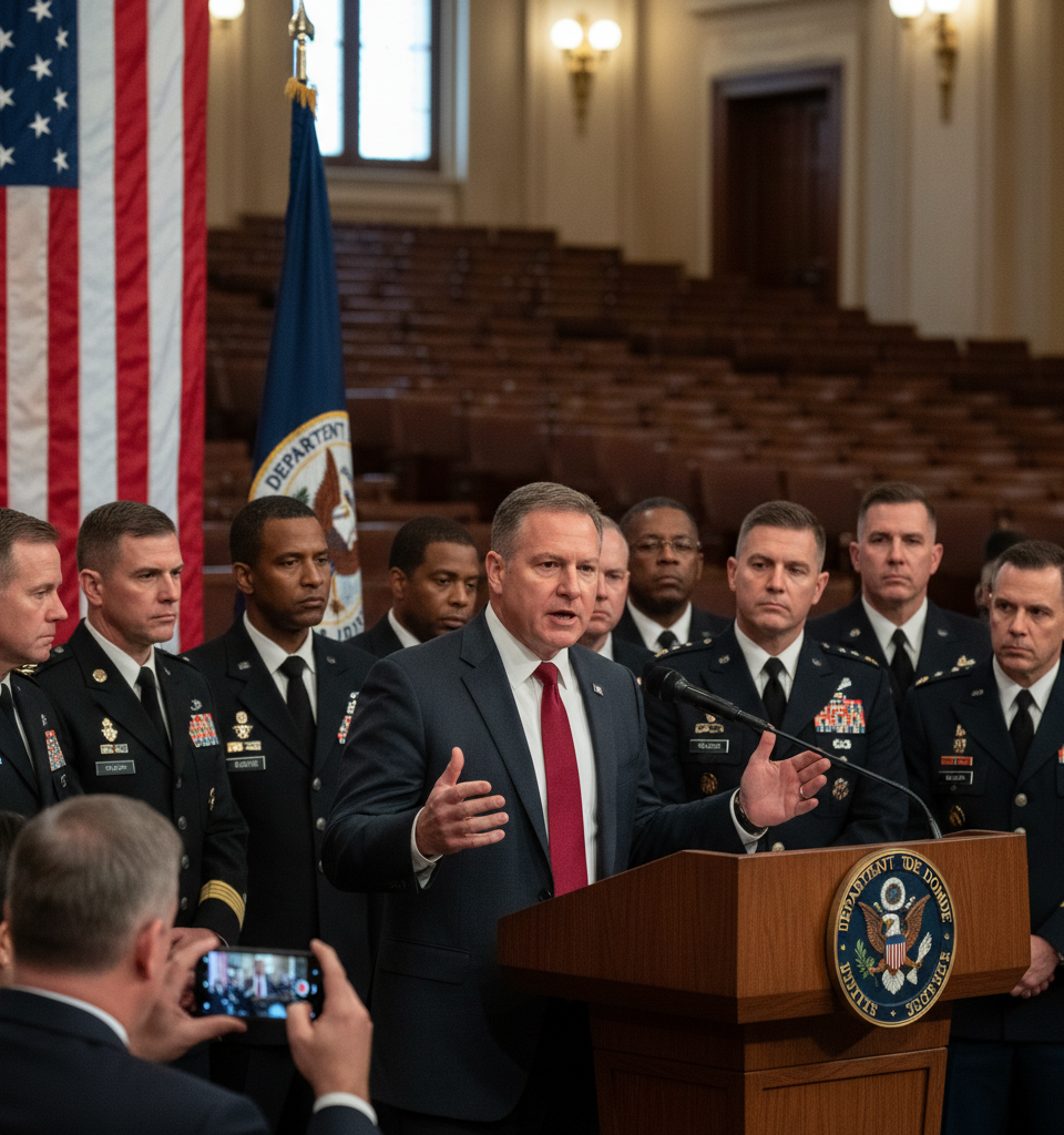 Defense Secretary Hegseth's Easter Address Sparks Scrutiny and Debate — AI-generated illustration