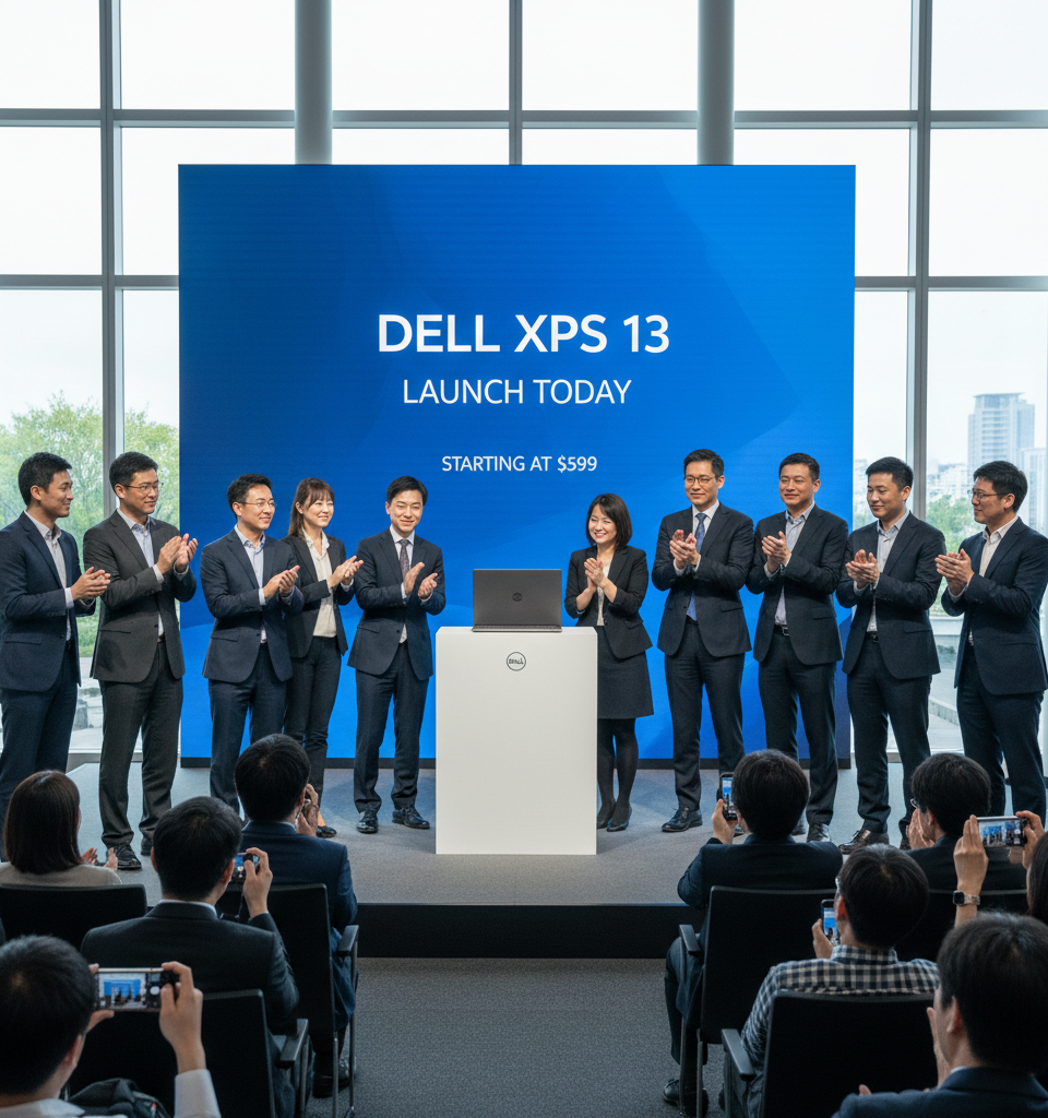 Dell XPS 13 Laptop Launches Today, Starting at $599 — AI-generated illustration