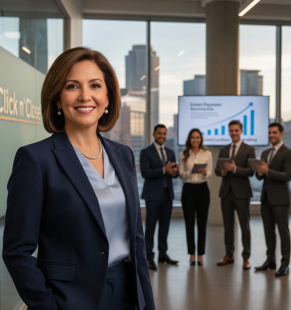 Delores Lopez Named COO of Click n’ Close Amid Expansion into Down Payment Assistance and Construction Lending — AI-generated illustration