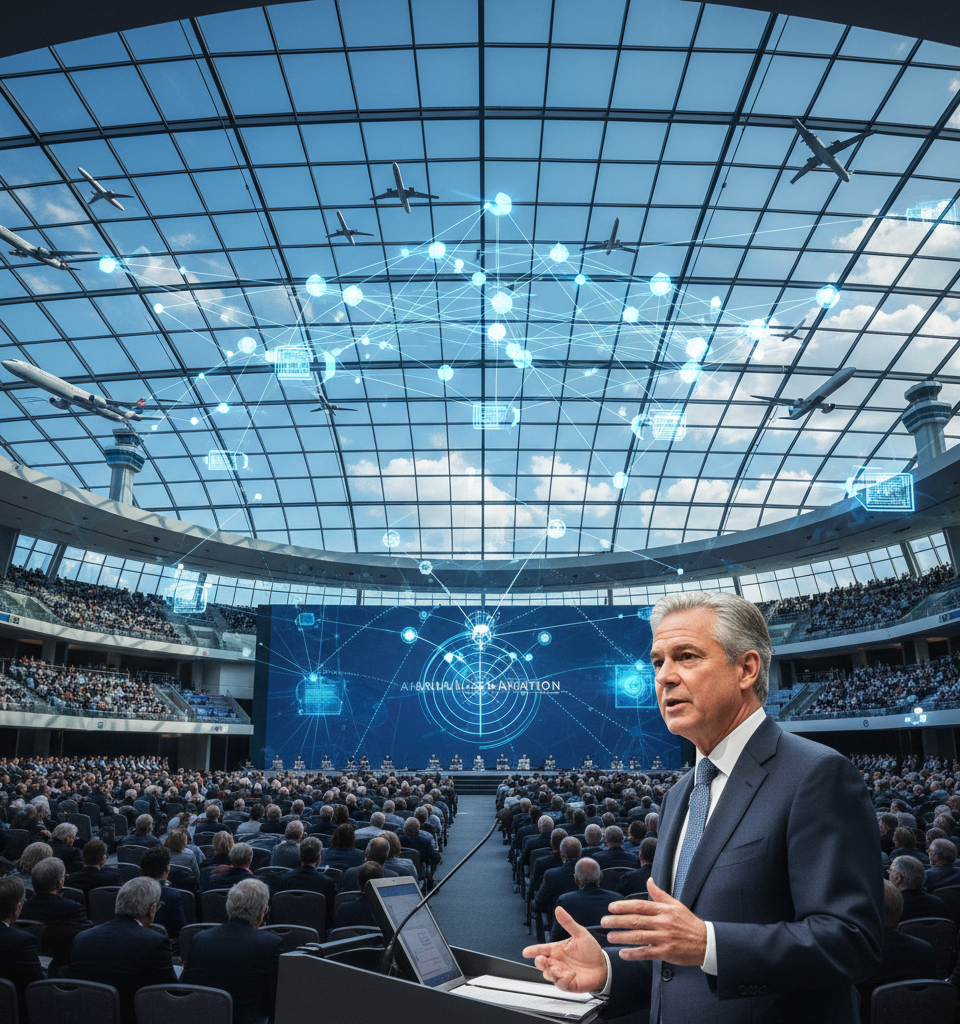 Delta CEO Ed Bastian: AI's True Potential in Aviation Lies Beyond the Cabin, Revolutionizing Air Traffic Control — AI-generated illustration