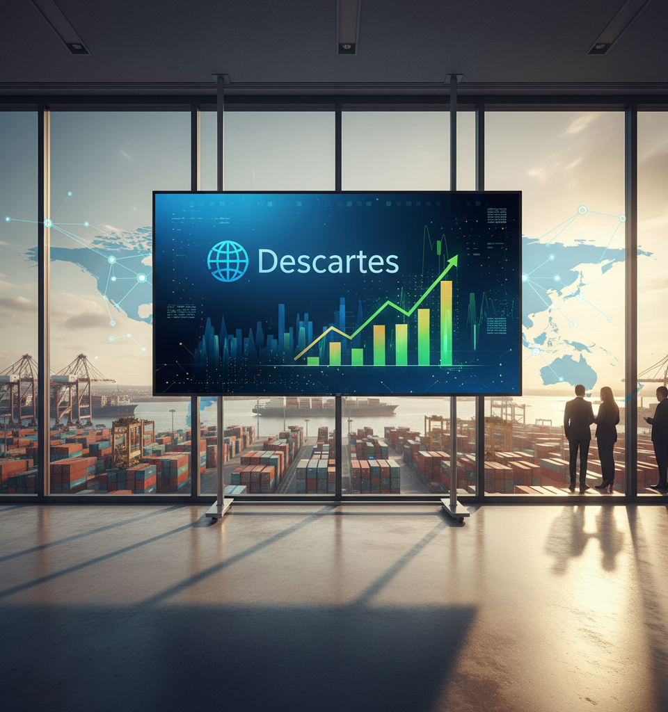 Descartes Systems Group Reports Record Q2 Performance, Analysts Project 30% Upside — AI-generated illustration
