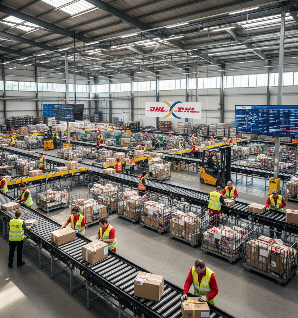 DHL's Unified Network: A Strategic Masterstroke for Peak Season Parcel Surge — AI-generated illustration