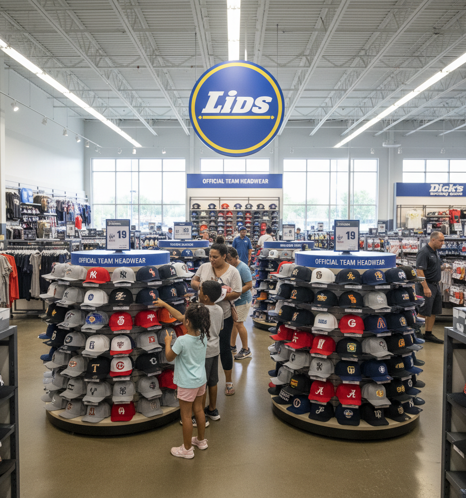 Dick's Sporting Goods to Roll Out 100 Lids Shop-in-Shops by Summer's End — AI-generated illustration