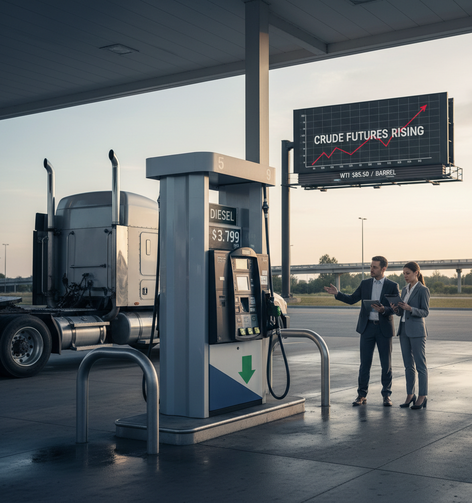 Diesel Prices Dip for Third Week Amidst Rising Futures: A Market Anomaly — AI-generated illustration